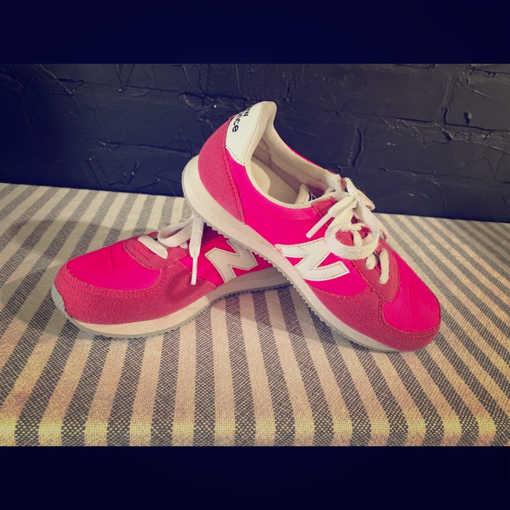 Size 2 girls New Balance tennis shoes pink